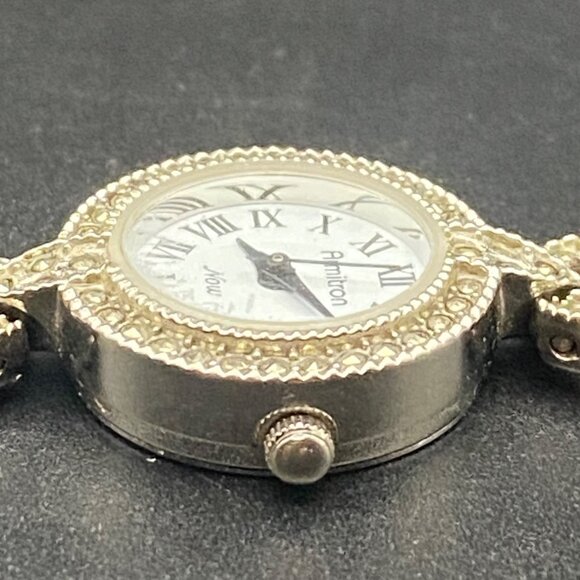 Armitron Now Womens Watch Marcasite Look Bracelet Silver-Tone New Battery Works - Picture 6 of 11